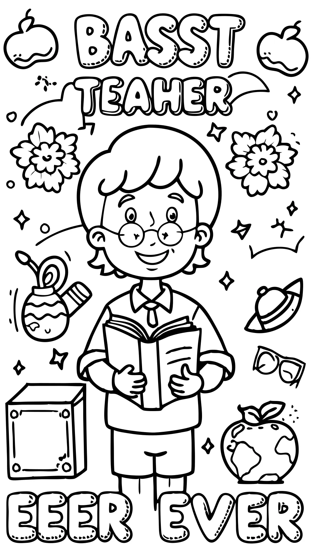 best teacher ever coloring pages